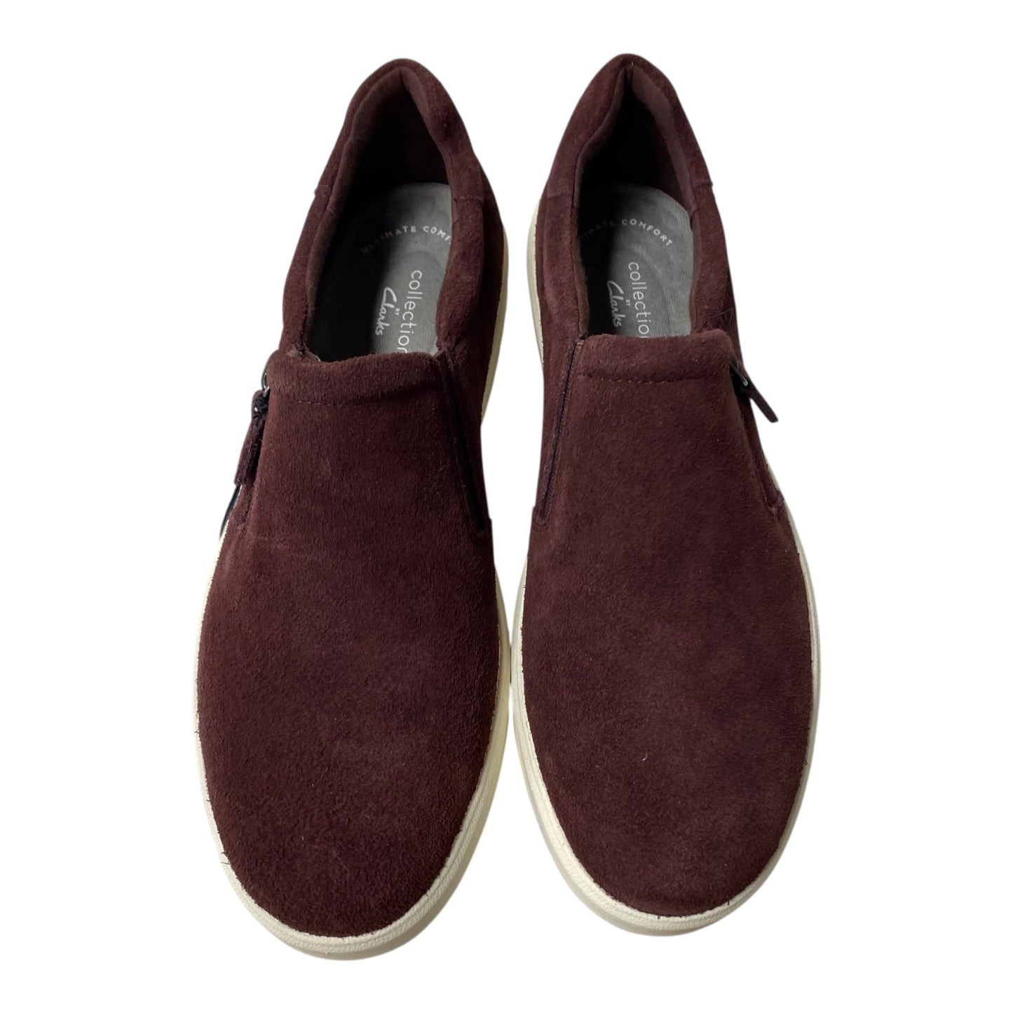 Shoes Flats By Clarks In Red, Size:7.5