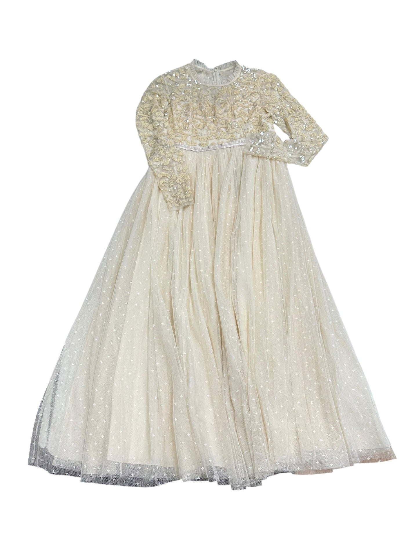 Dress Party Long By Cmc In Ivory, Size:6