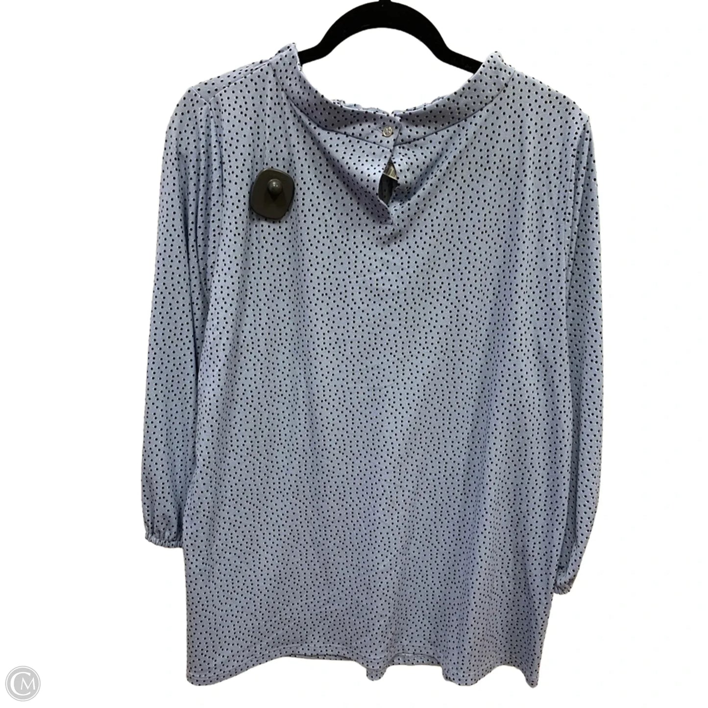 Top Long Sleeve By Adrianna Papell In Blue, Size: 1x