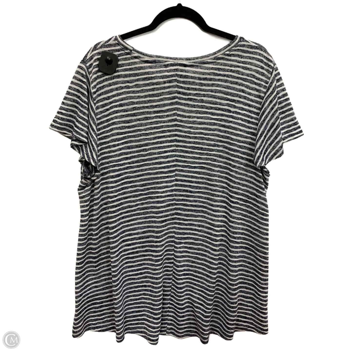 Top Short Sleeve By Lane Bryant In Striped Pattern, Size: 18