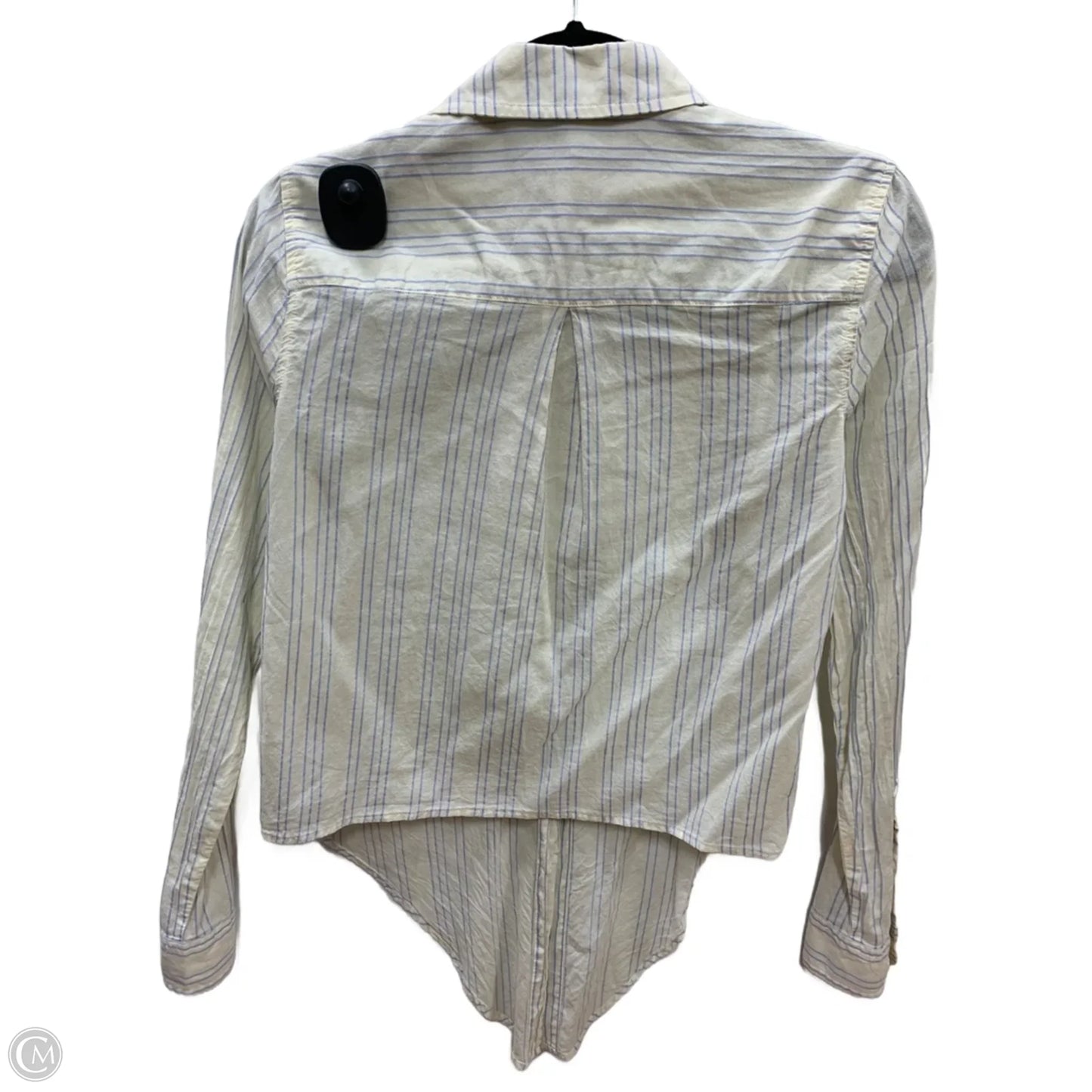 Top Long Sleeve By Madewell In Striped Pattern, Size: S