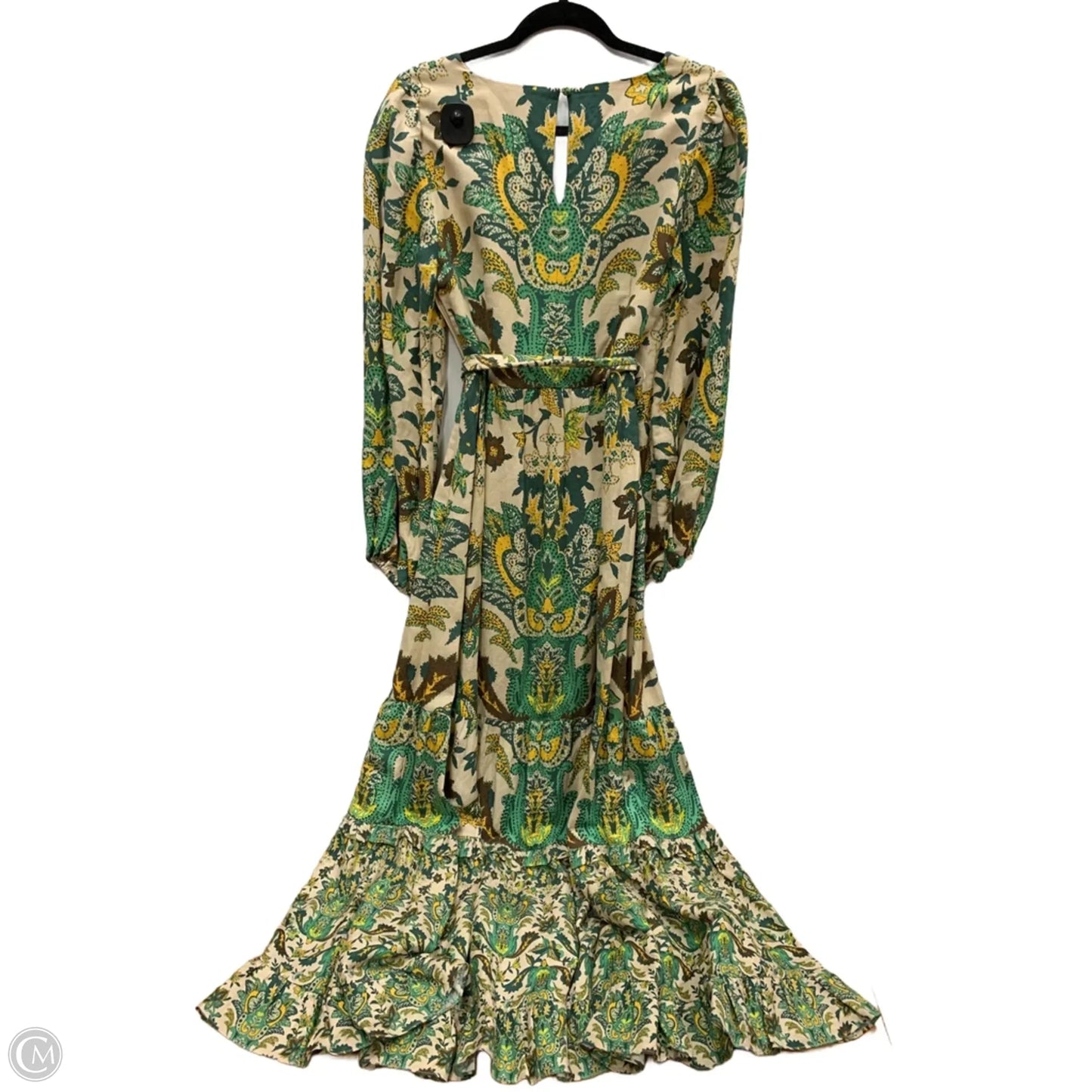 Dress Casual Maxi By A Loves A In Green & Yellow, Size: S