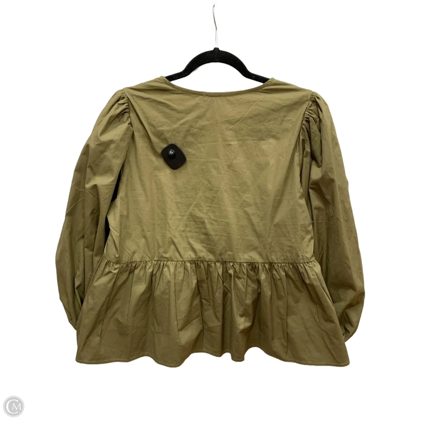 Blouse Long Sleeve By Jodifl In Green, Size: M