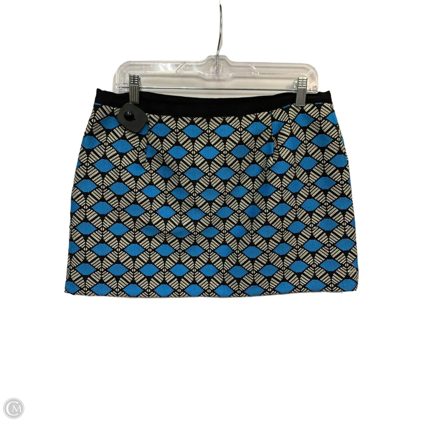 Skirt Designer By Milly In Black & Blue, Size: 12