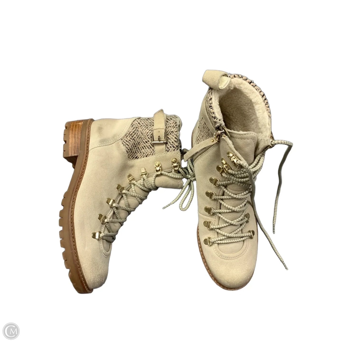 Boots Combat By Sam Edelman In Cream, Size: 10