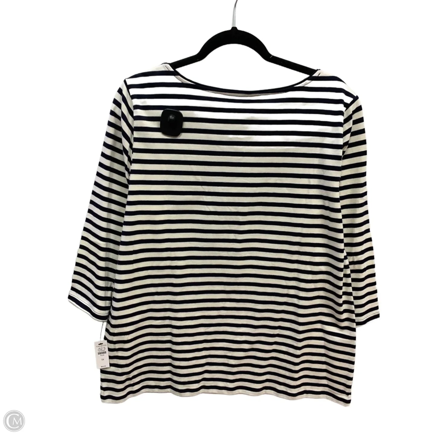 Top Long Sleeve By Talbots In Navy, Size: 1x