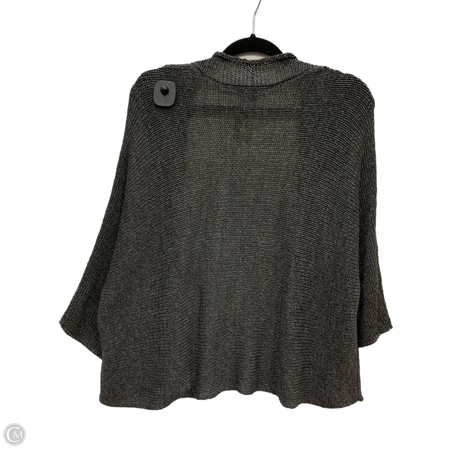 Sweater Cardigan By Eileen Fisher In Grey, Size: L