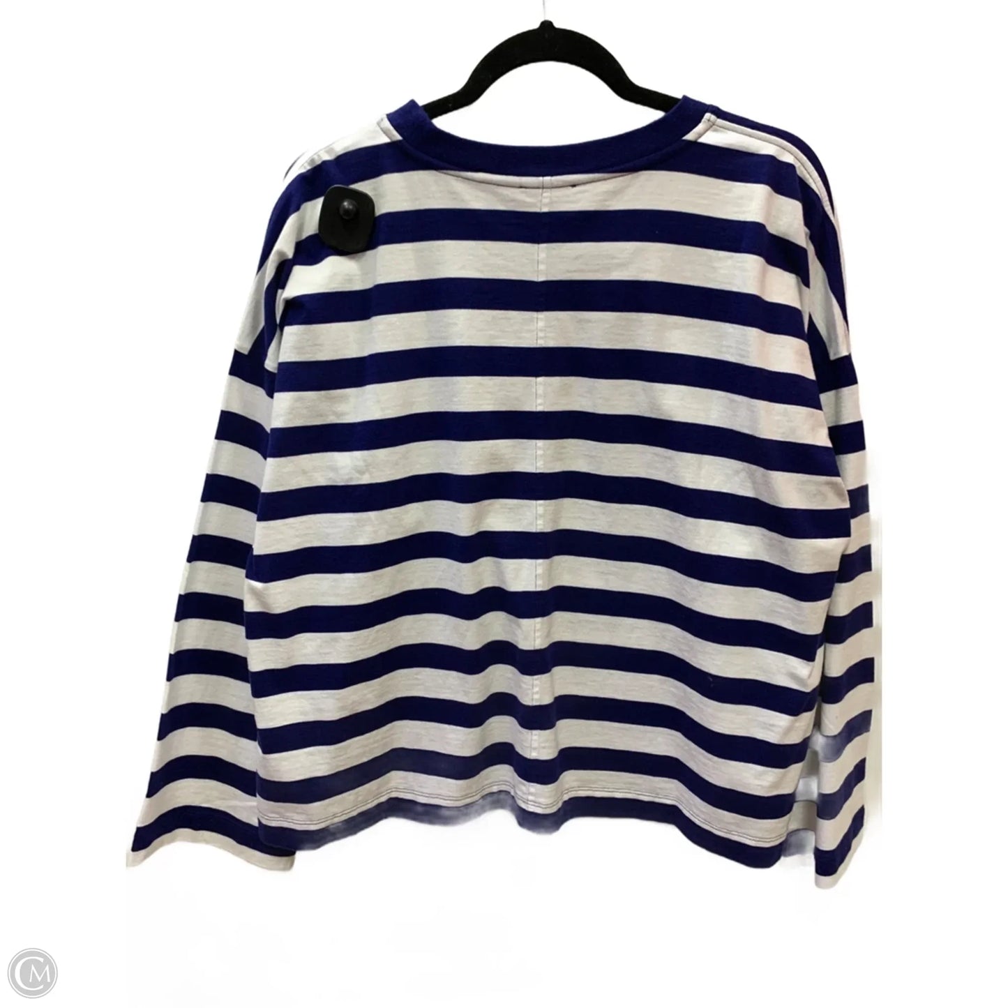 Top Long Sleeve By Madewell In Blue, Size: L