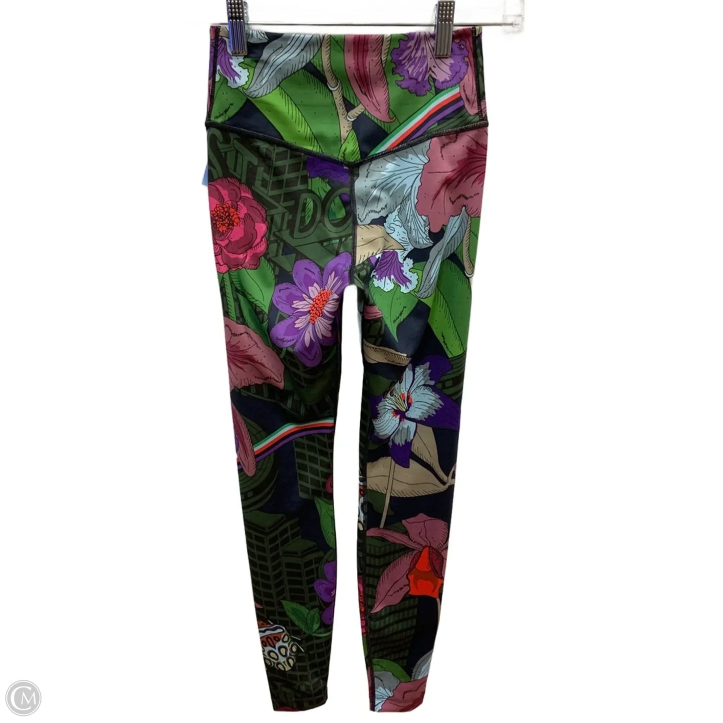 Athletic Leggings By Nike Apparel In Green, Size: Xs