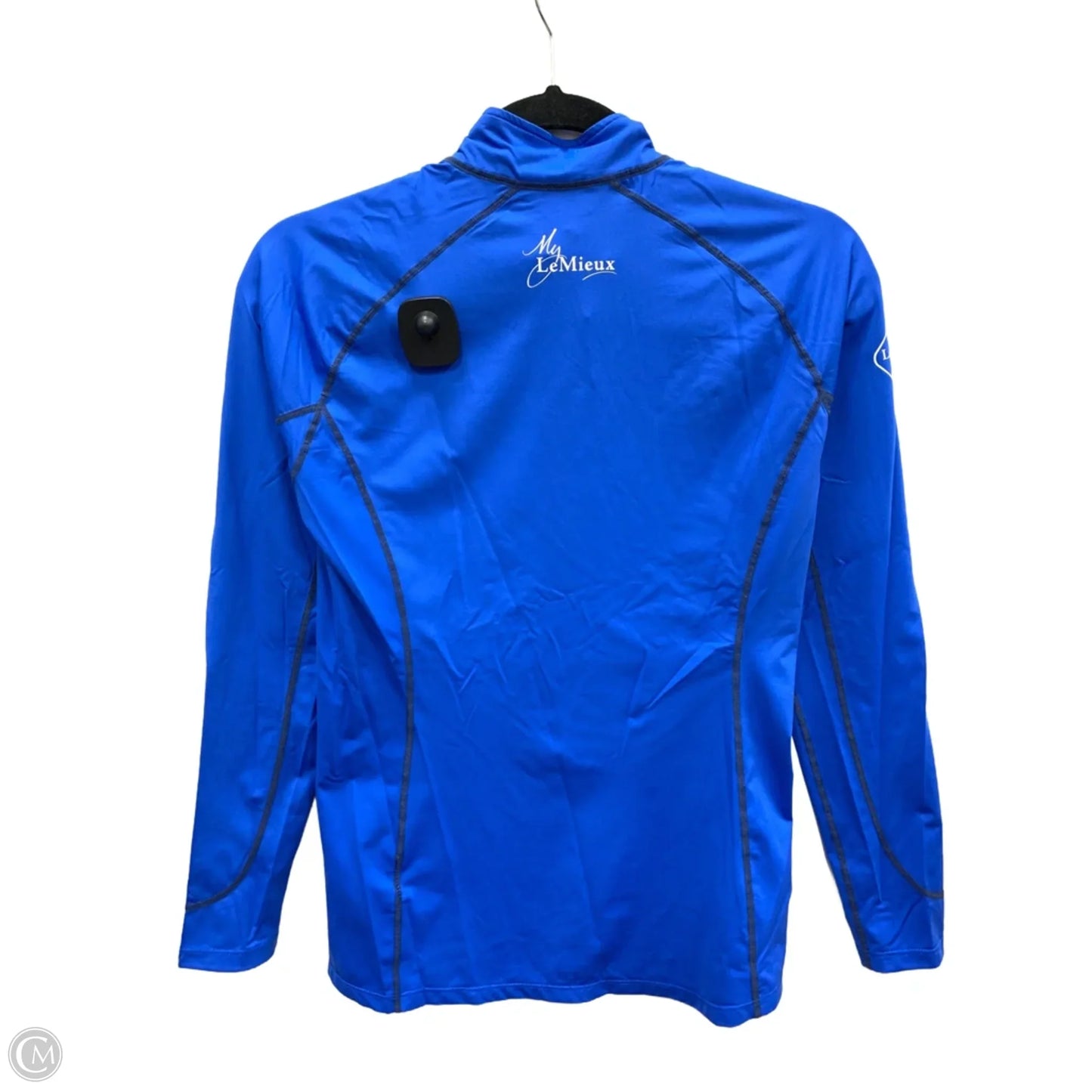Athletic Top Long Sleeve Collar By Cmc In Blue, Size: S
