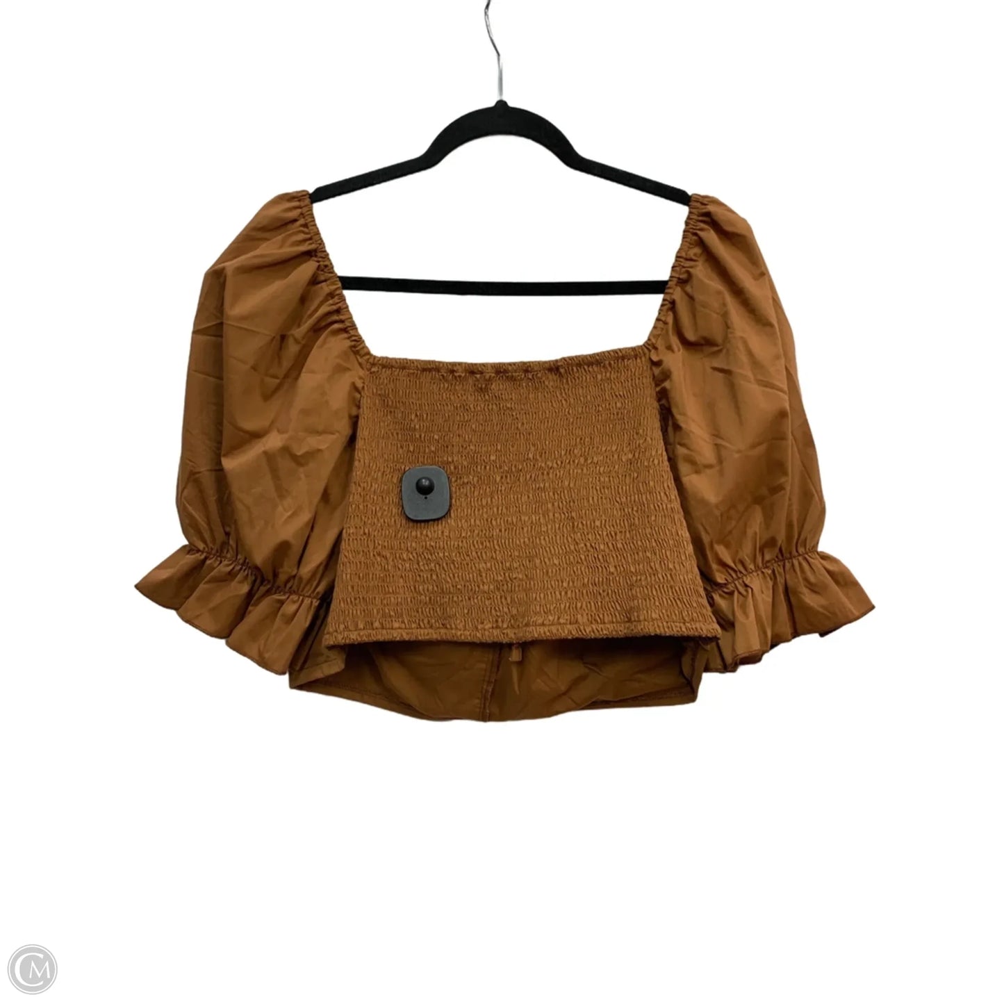 Top Short Sleeve By New Look In Tan, Size: 2x