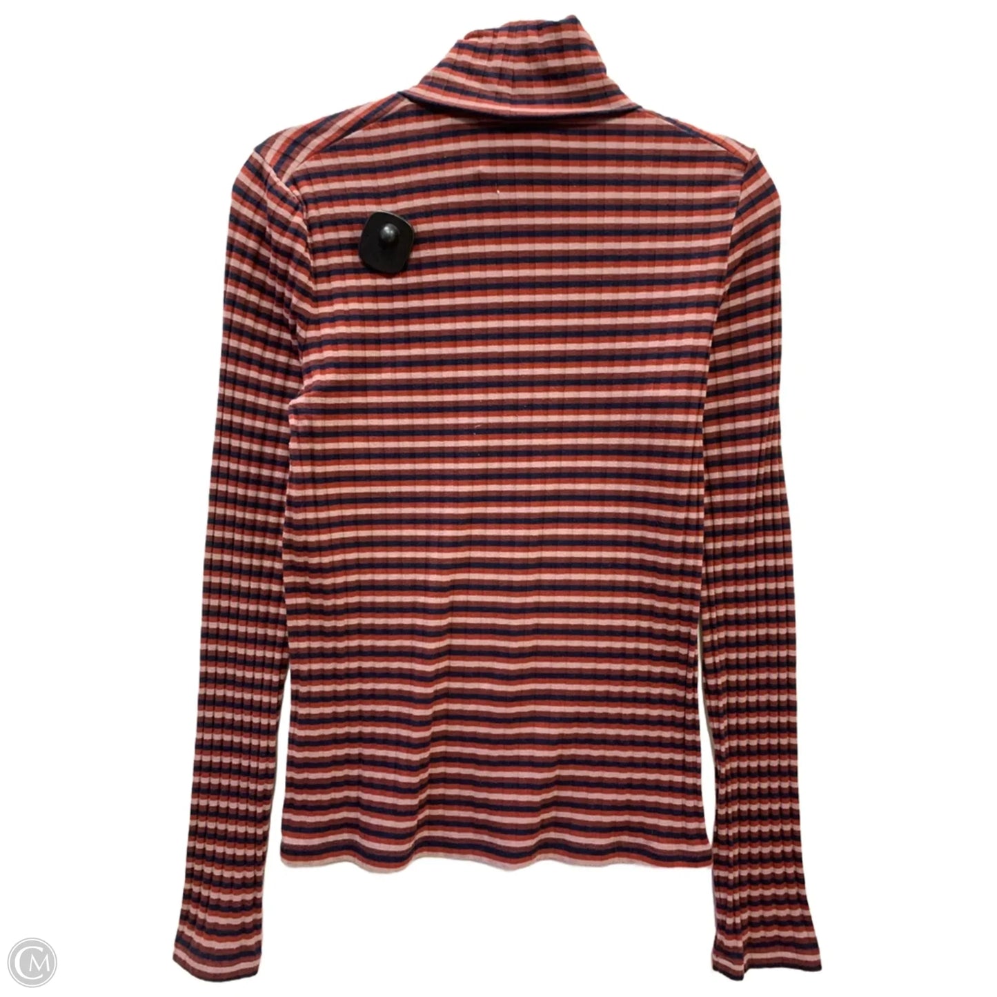 Top Long Sleeve By Madewell In Striped Pattern, Size: L