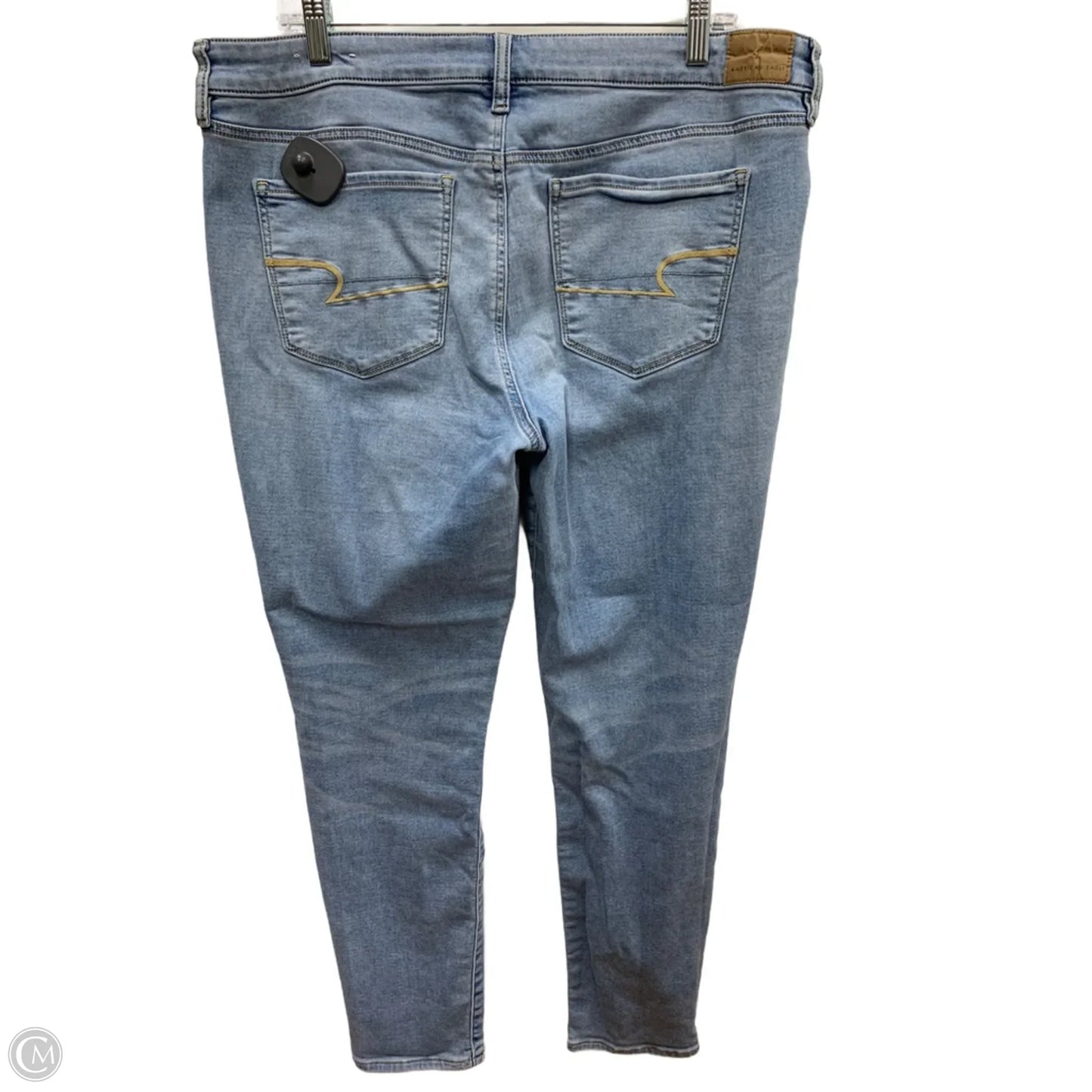 Jeans Jeggings By American Eagle In Blue Denim, Size: 18