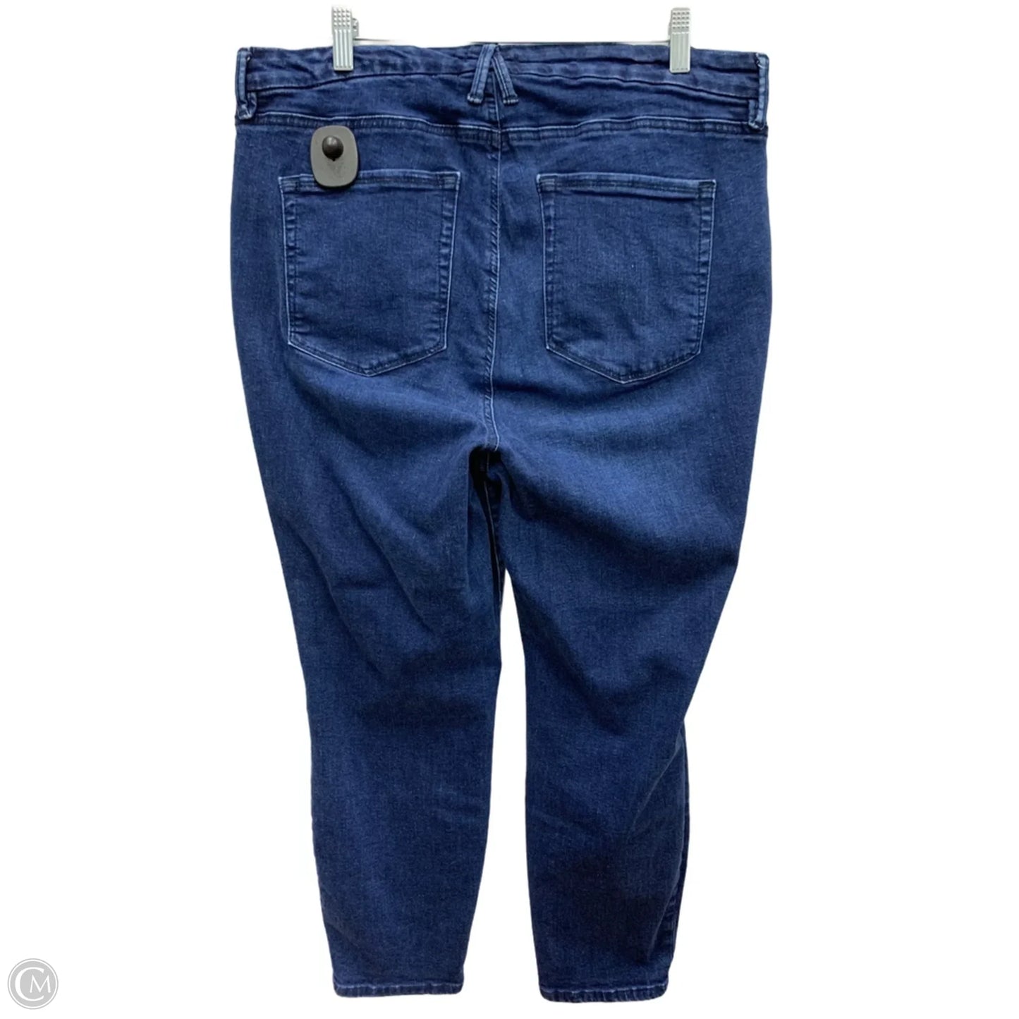 Jeans Cropped By Good American In Blue Denim, Size: 2x