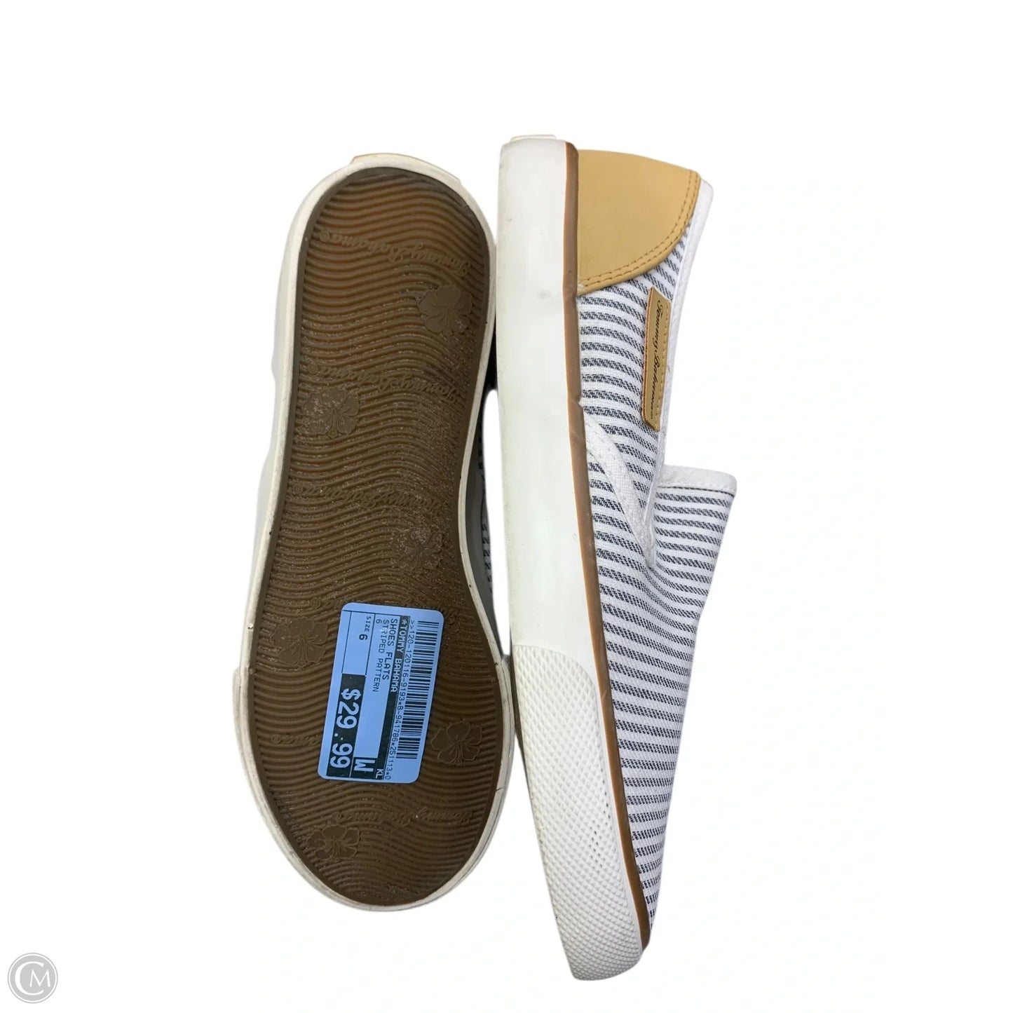 Shoes Flats By Tommy Bahama In Striped Pattern, Size: 6