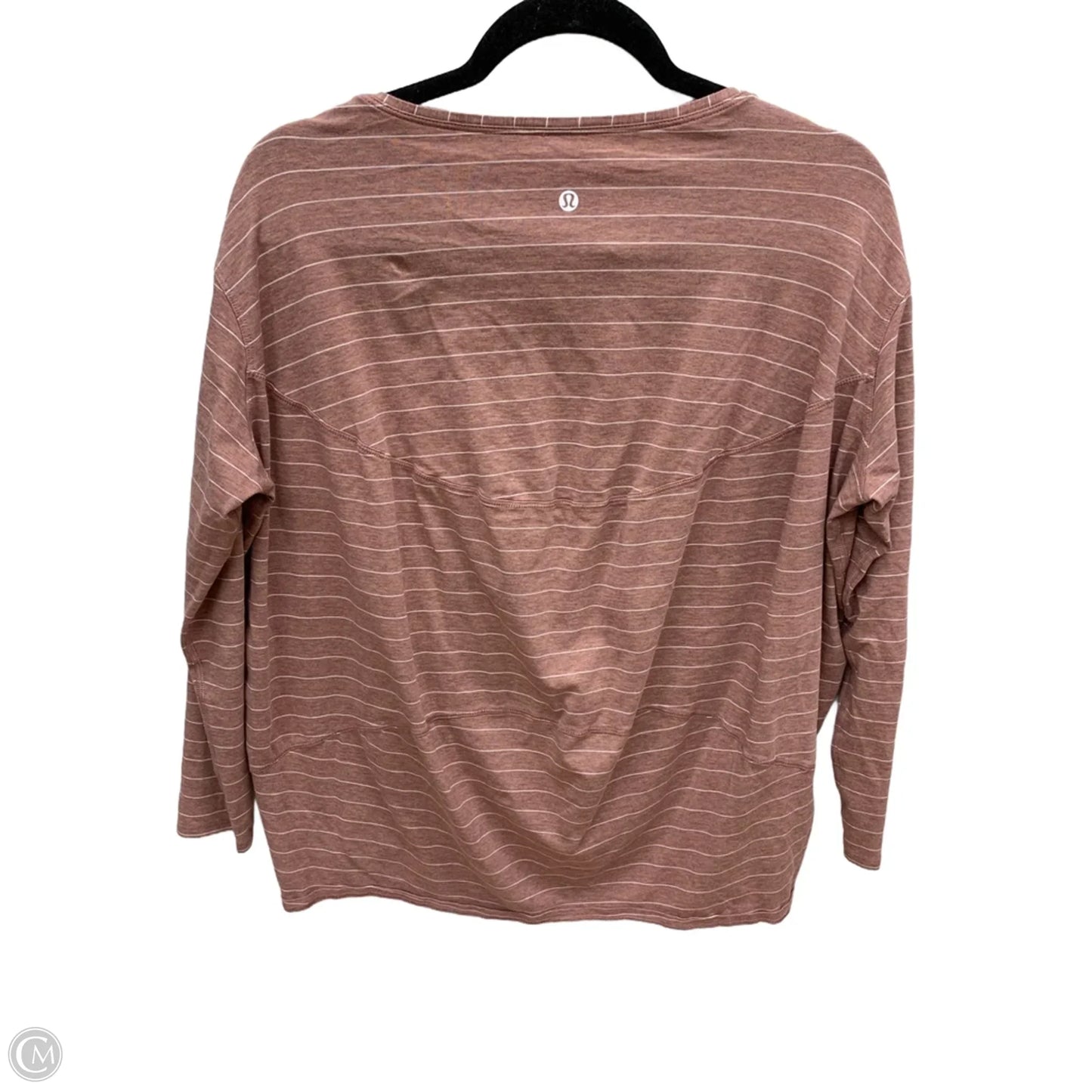 Athletic Top Long Sleeve Crewneck By Lululemon In Pink, Size: L