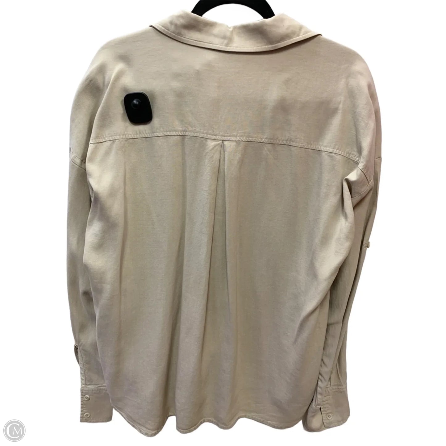 Top Long Sleeve By Cloth & Stone In Beige, Size: L