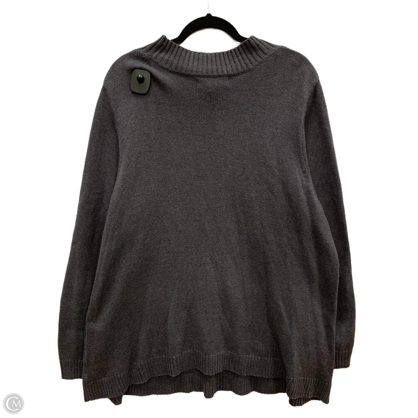 Sweater By Karen Scott In Grey, Size: 2x