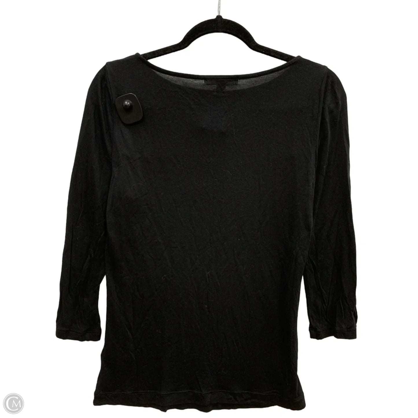 Top Long Sleeve By Lauren By Ralph Lauren In Black, Size: M