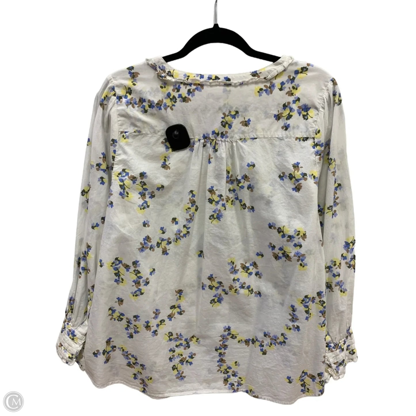 Top Long Sleeve By Talbots In White, Size: 1x