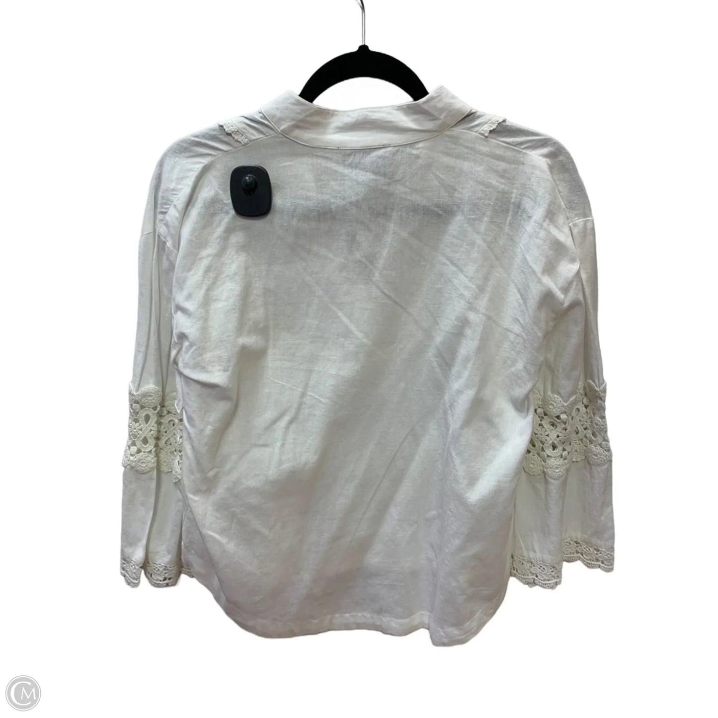 Top Long Sleeve By Tuckernuck In White, Size: Xs