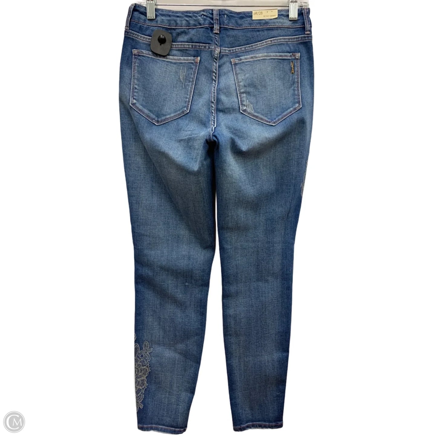 Jeans Skinny By Vintage America In Blue Denim, Size: 6