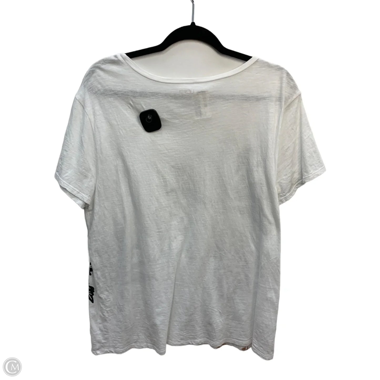 Top Short Sleeve By Loft In White, Size: Xl