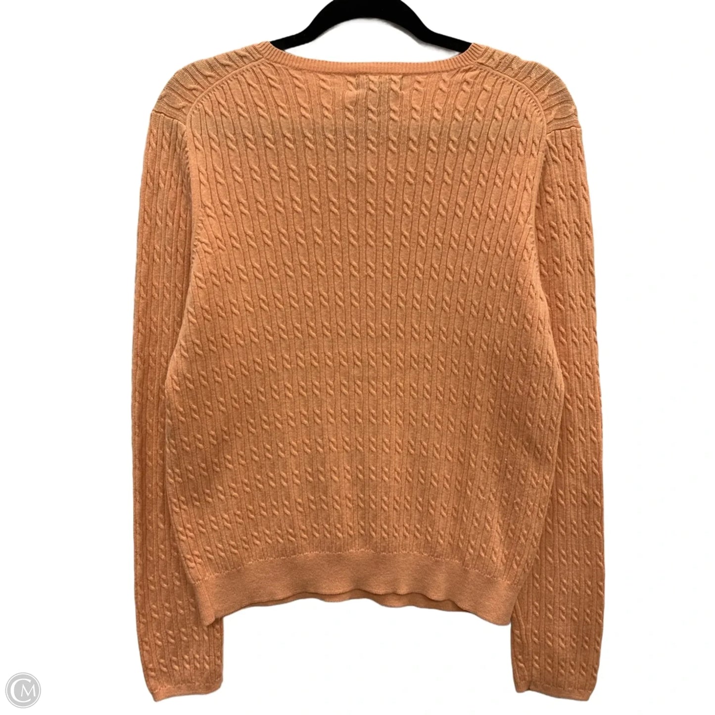 Sweater By Brooks Brothers In Orange, Size: Xl