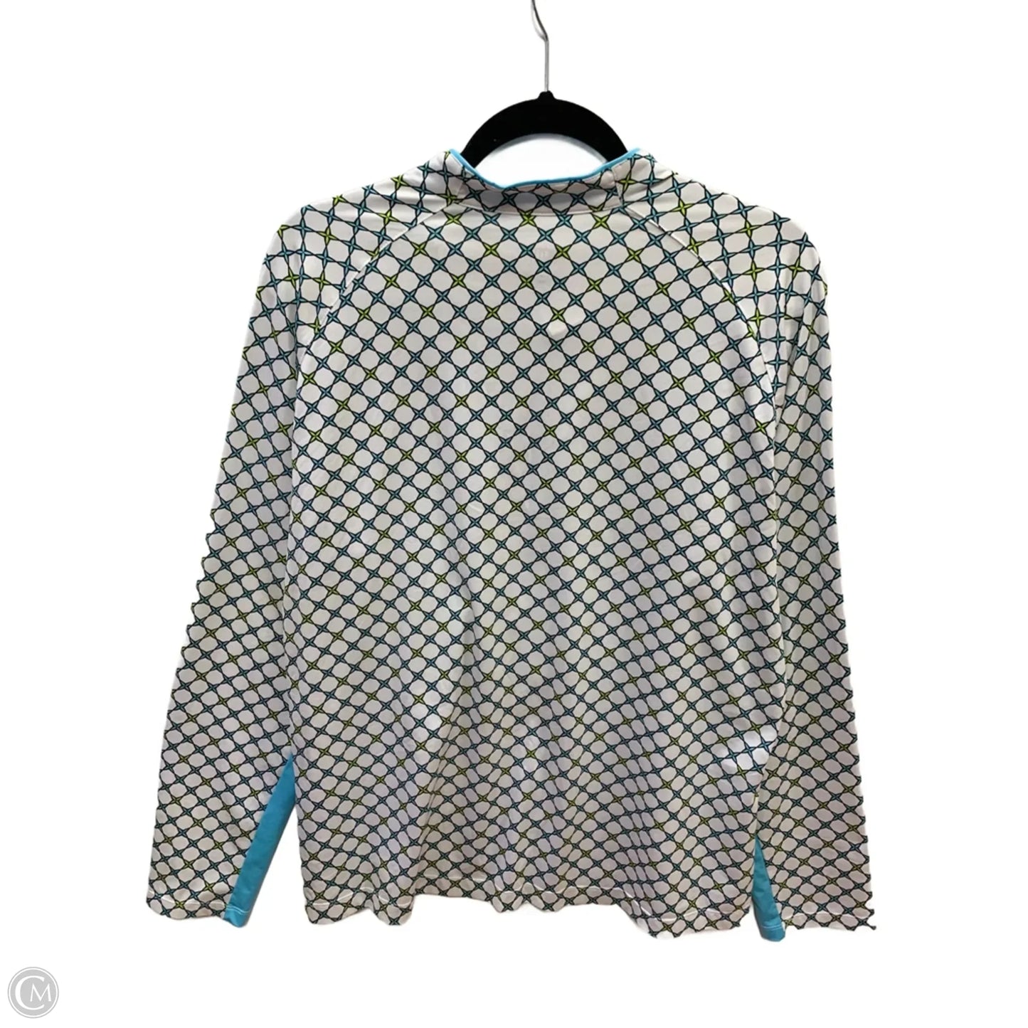 Athletic Top Long Sleeve Collar By Tail In Blue, Size: Xxl