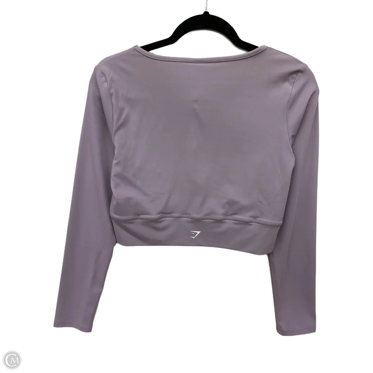 Athletic Top Long Sleeve Crewneck By Gym Shark In Purple, Size: M