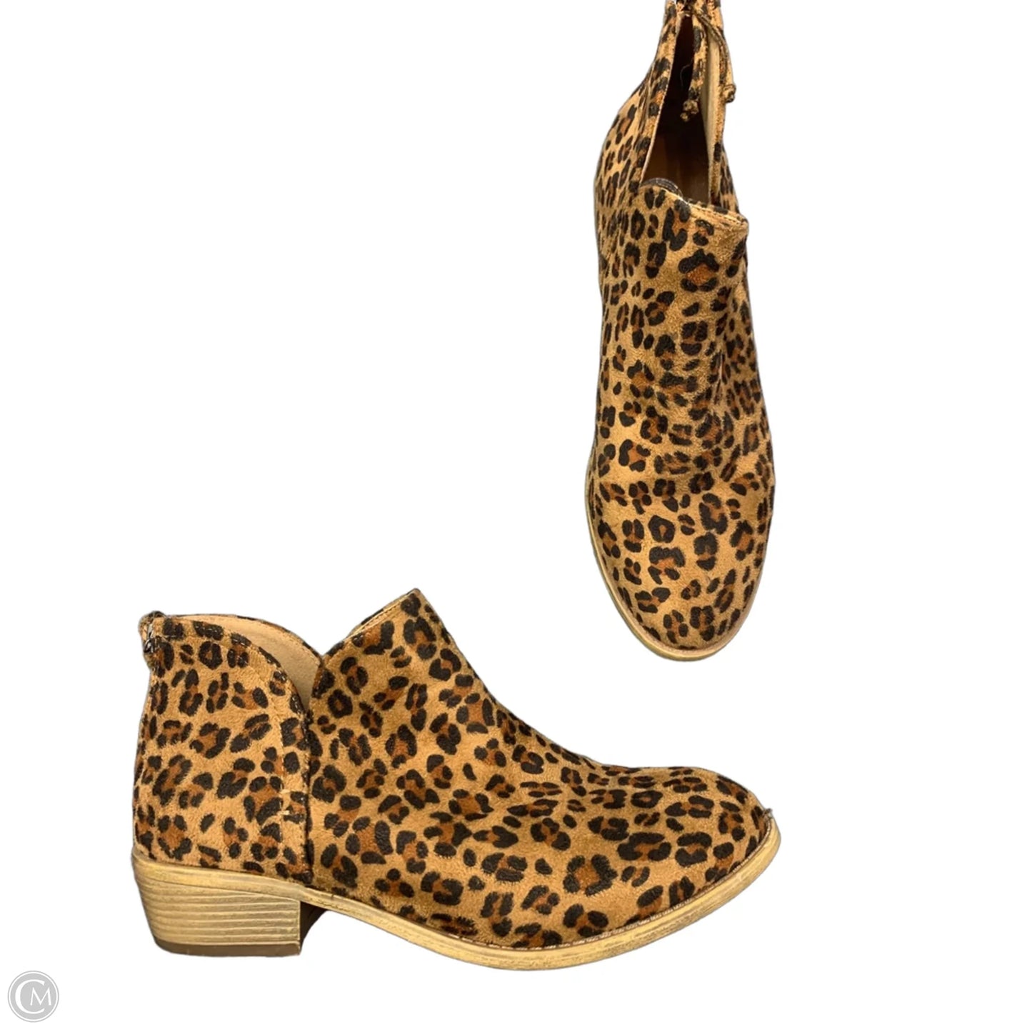 Boots Ankle Heels By Clothes Mentor In Brown, Size: 10