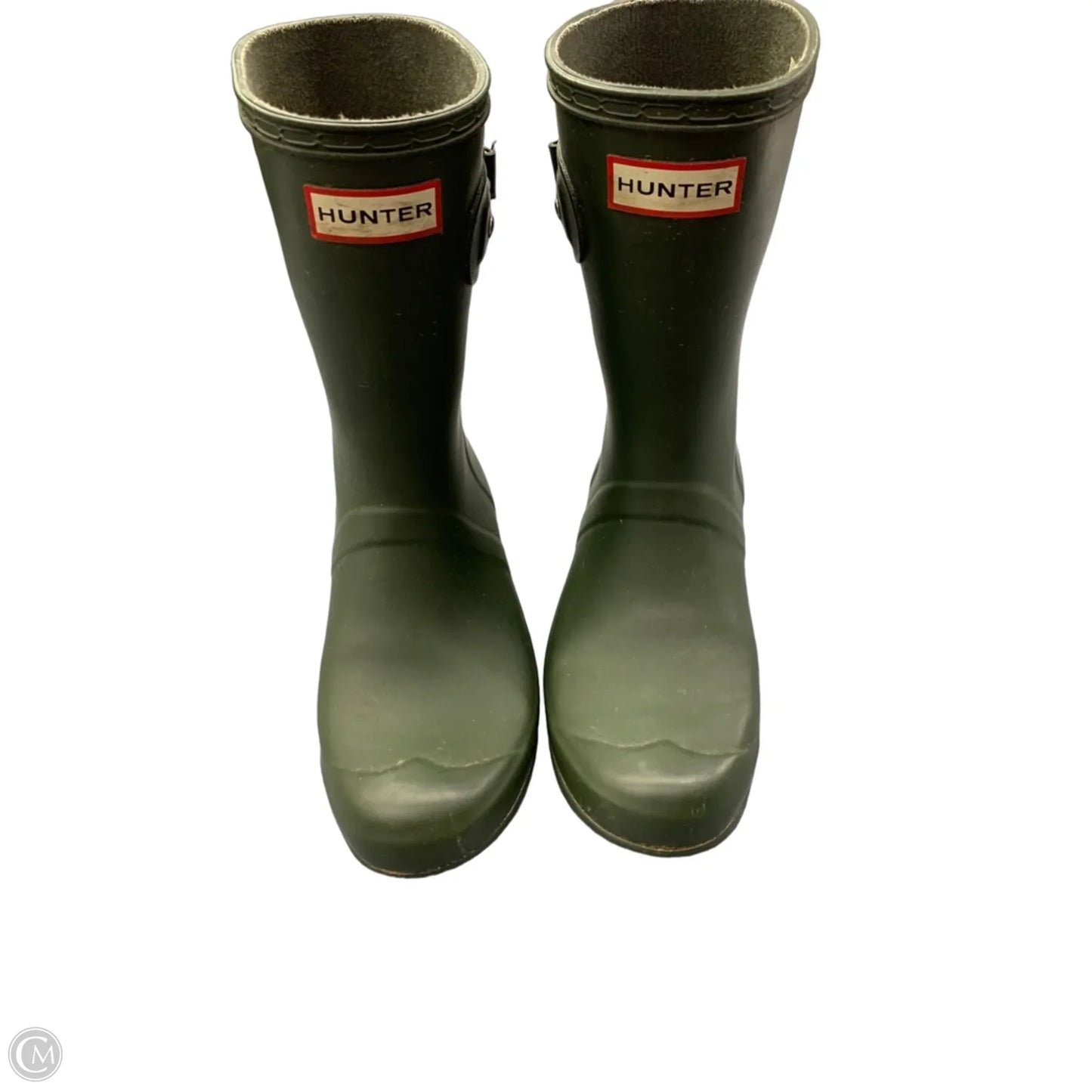 Boots Designer By Hunter In Green, Size: 7