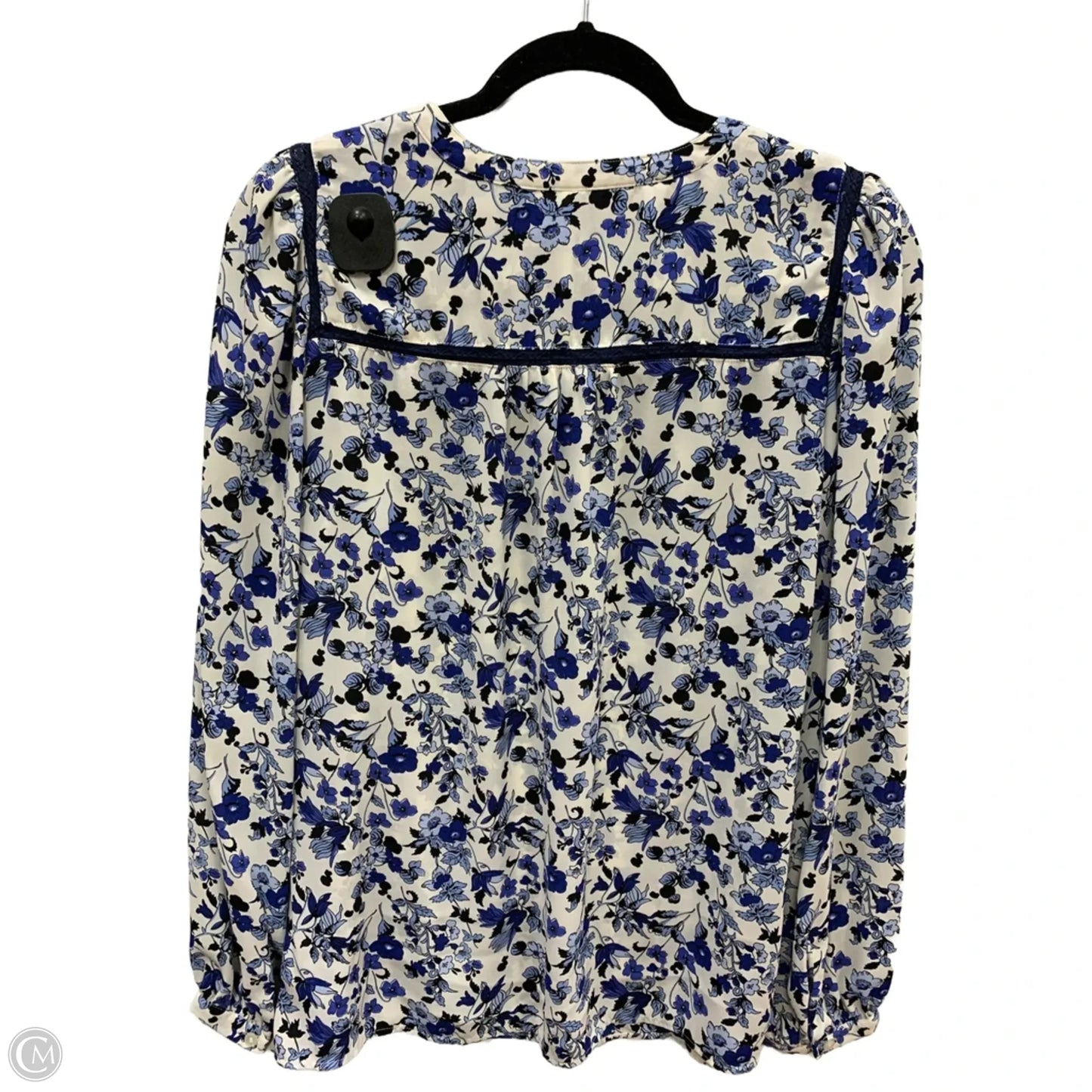 Blouse Long Sleeve By Talbots In Blue, Size: M