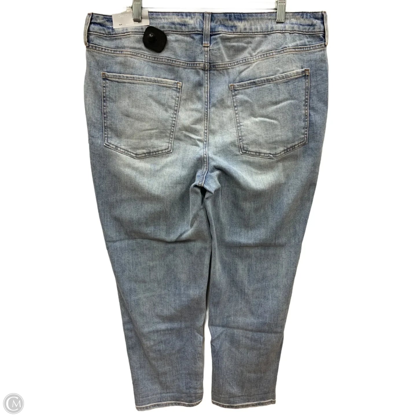 Jeans Straight By Chicos In Blue Denim, Size: 14