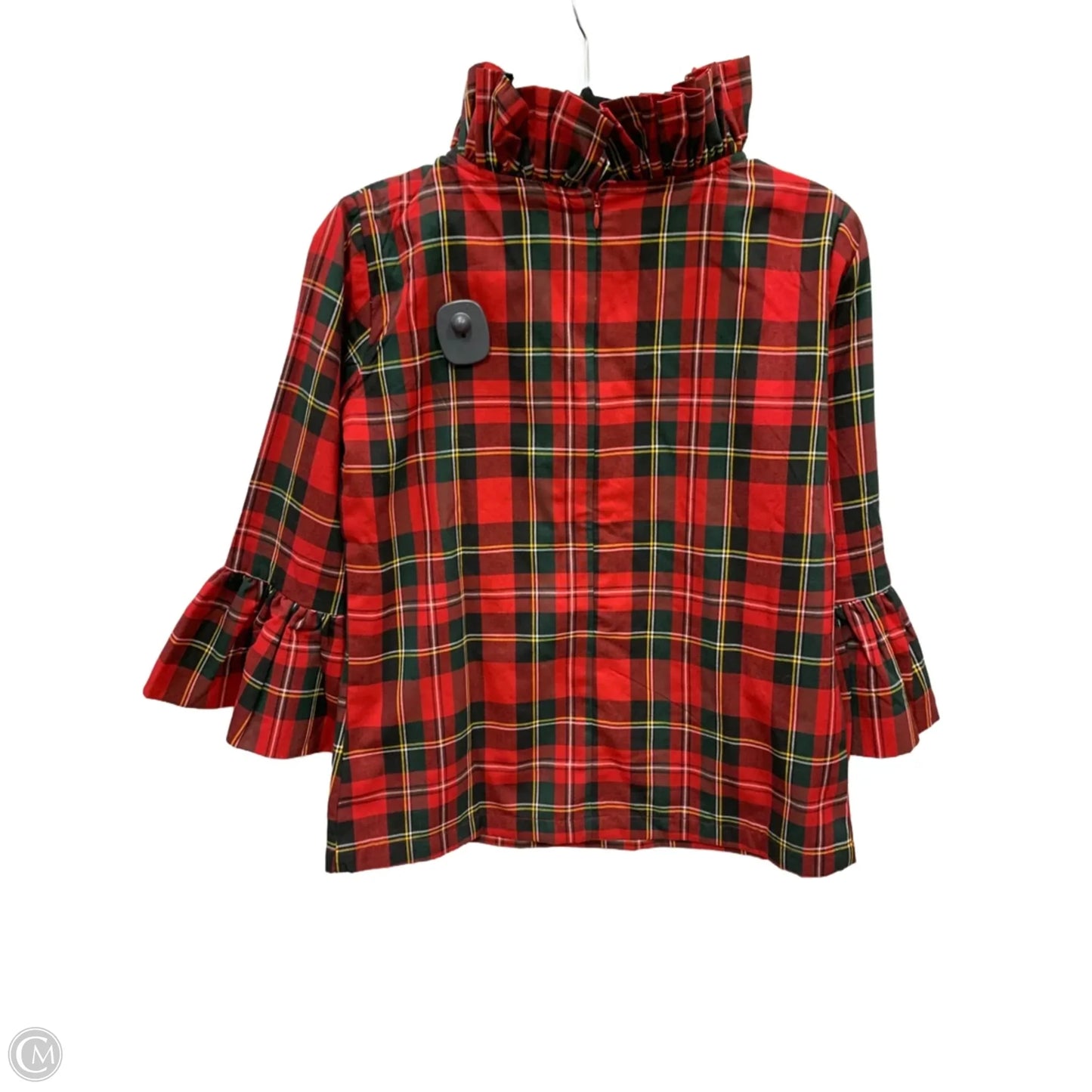 Blouse Long Sleeve By Clothes Mentor In Red, Size: S