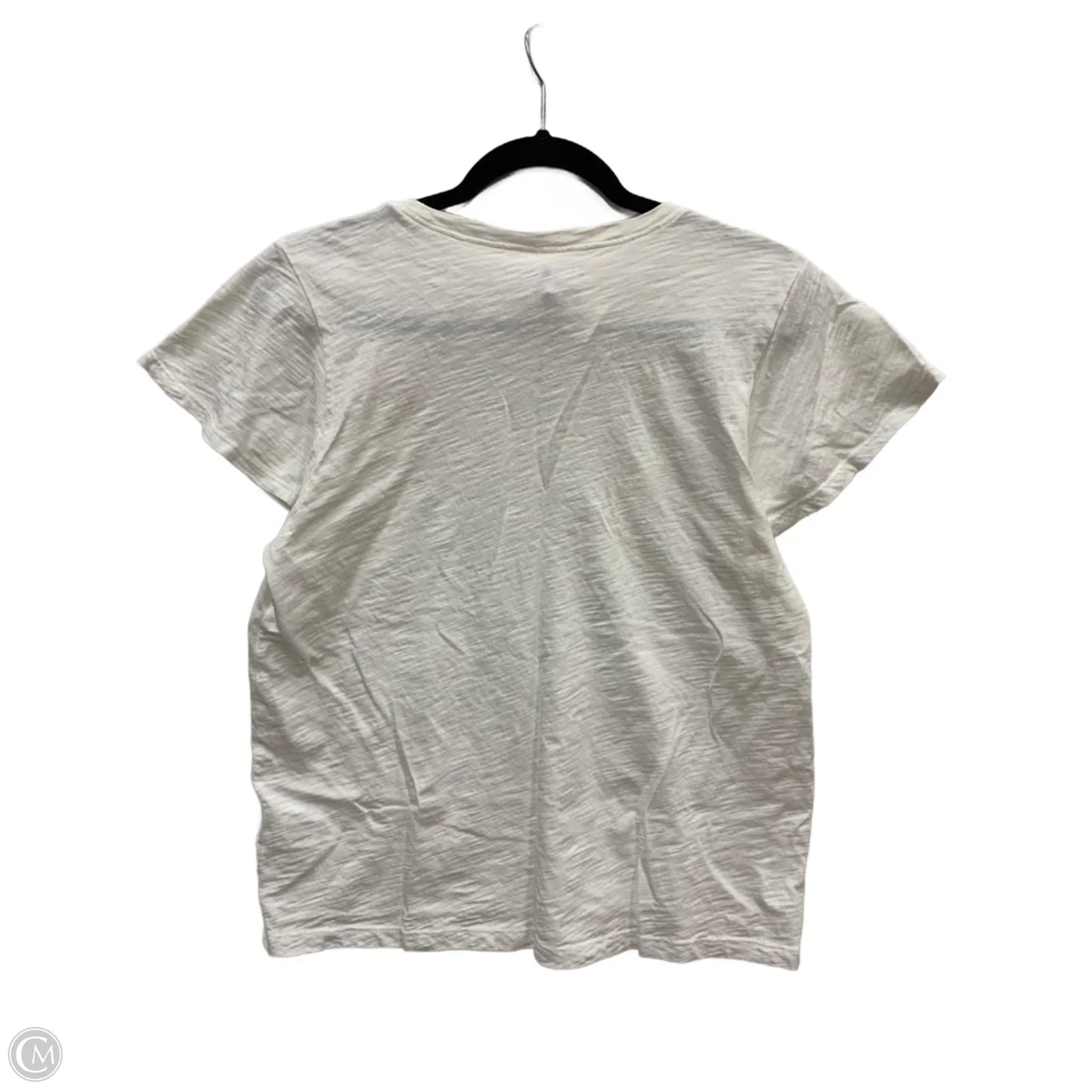 Top Short Sleeve By Draper James In Pink & White, Size: L