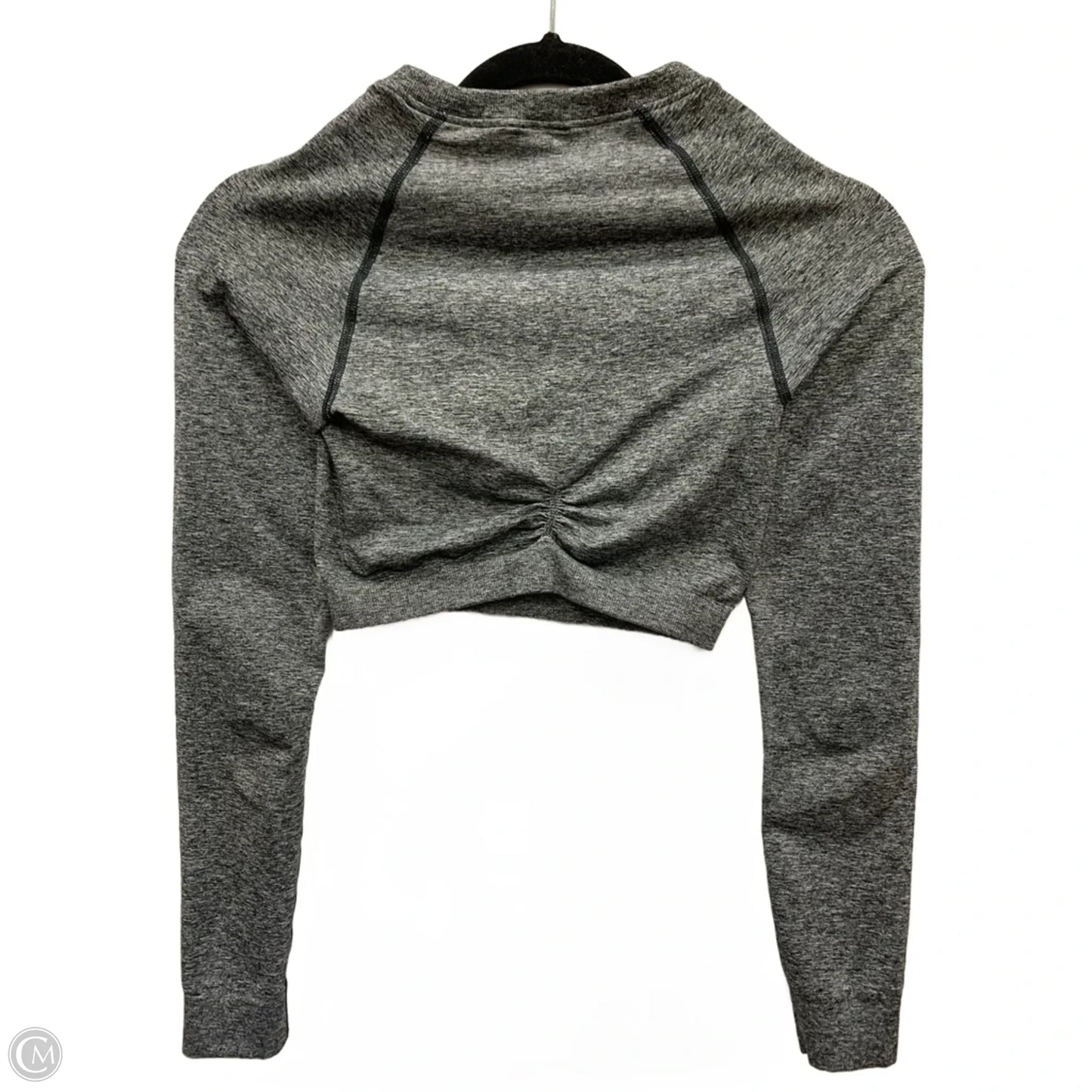 Athletic Top Long Sleeve Crewneck By Gym Shark In Grey, Size: Xs