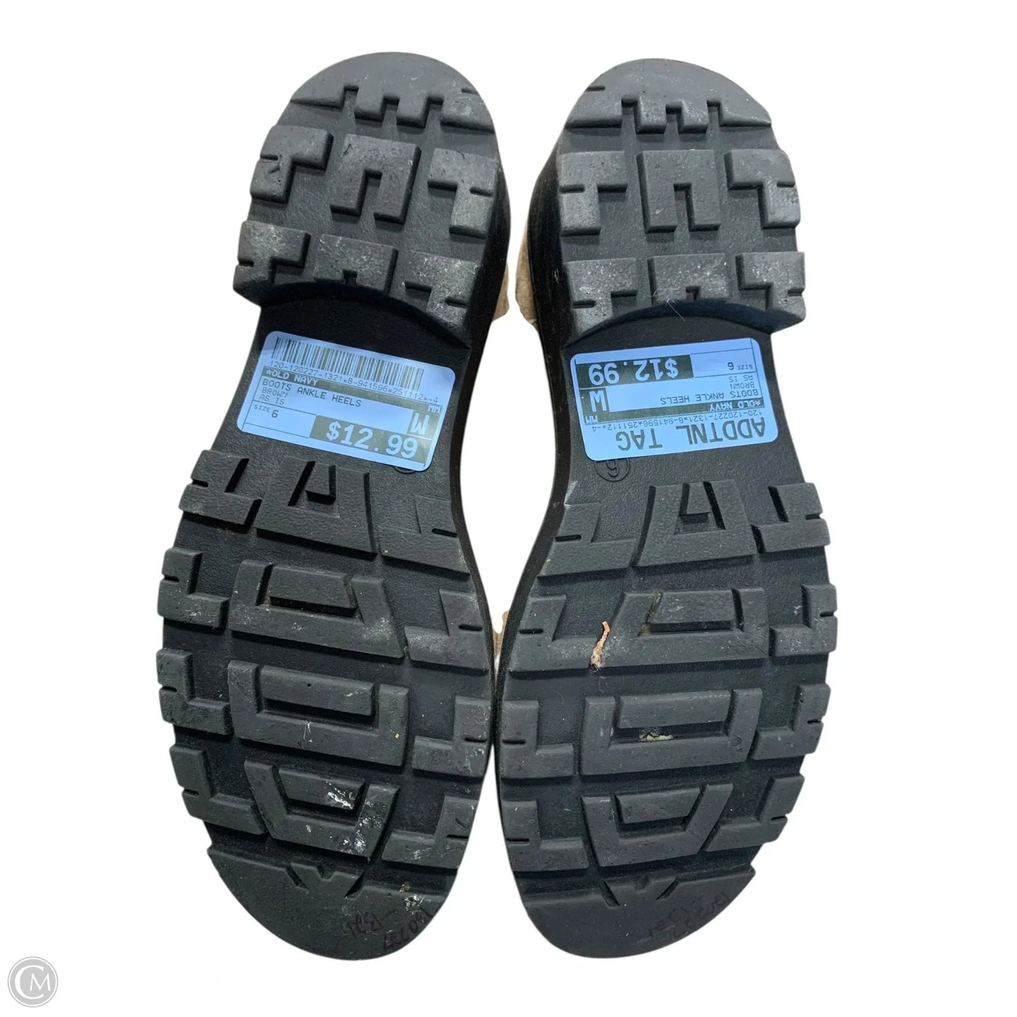 Boots Ankle Heels By Old Navy In Brown, Size: 6