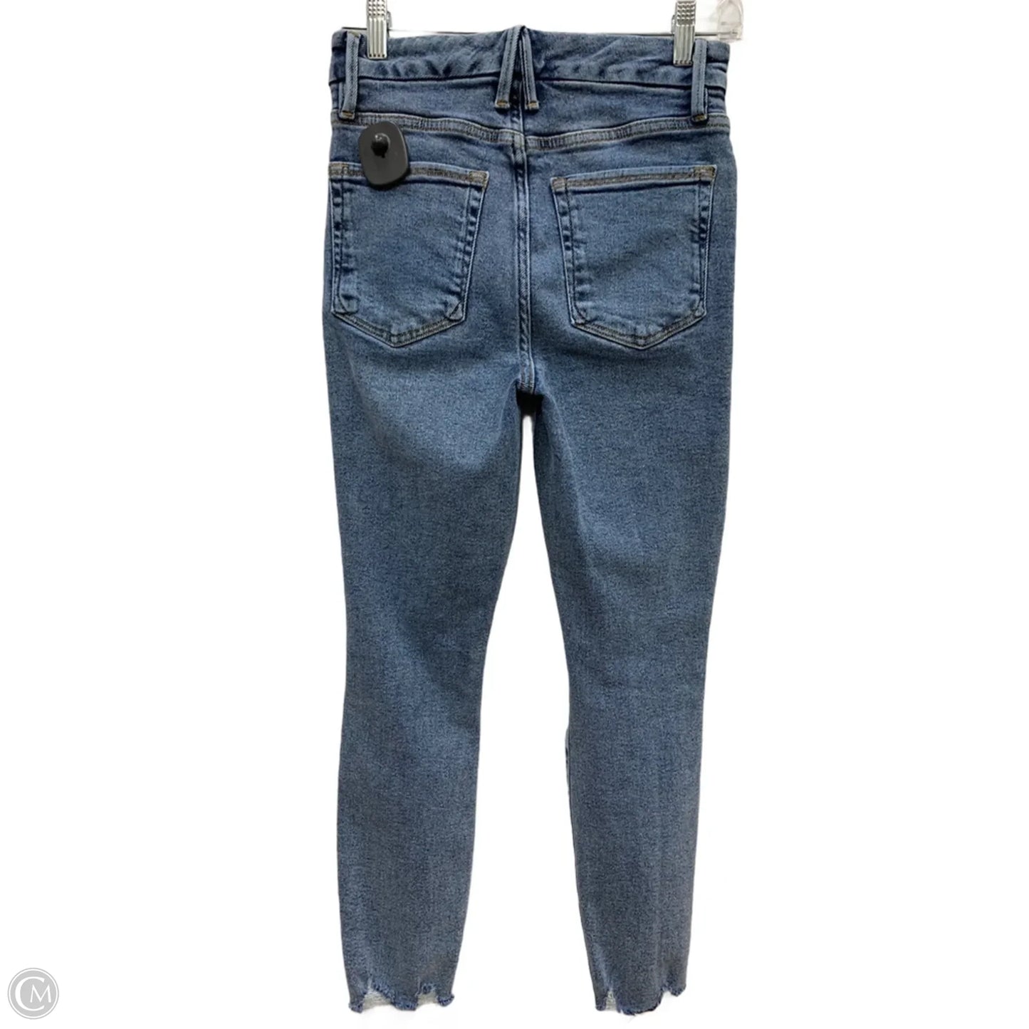 Jeans Skinny By Good American In Blue Denim, Size: 2