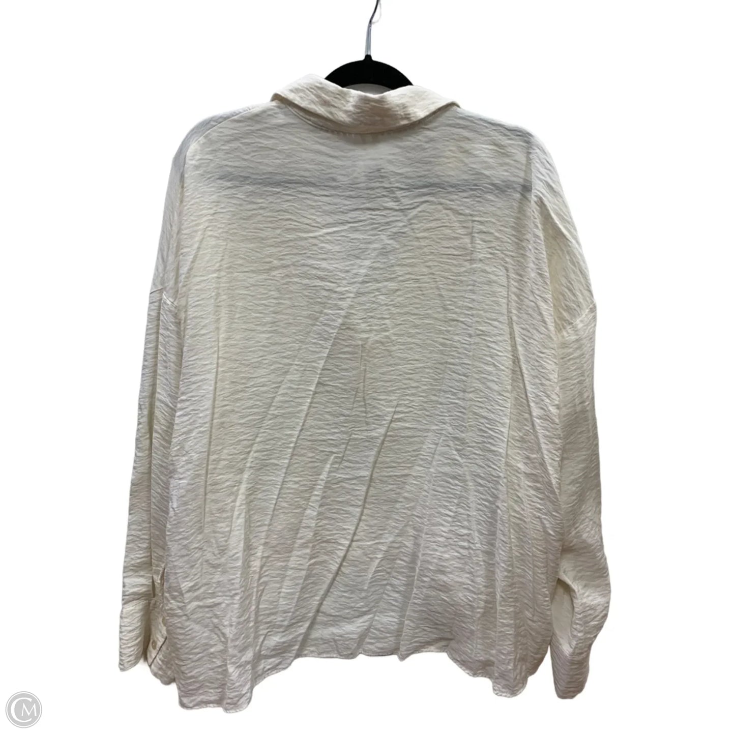 Top Long Sleeve By Anthropologie In Cream, Size: Xl