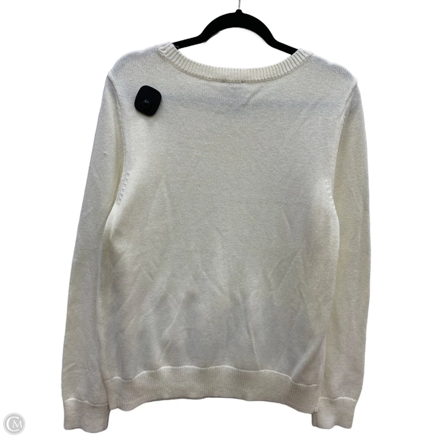 Sweater By Talbots In Cream, Size: L