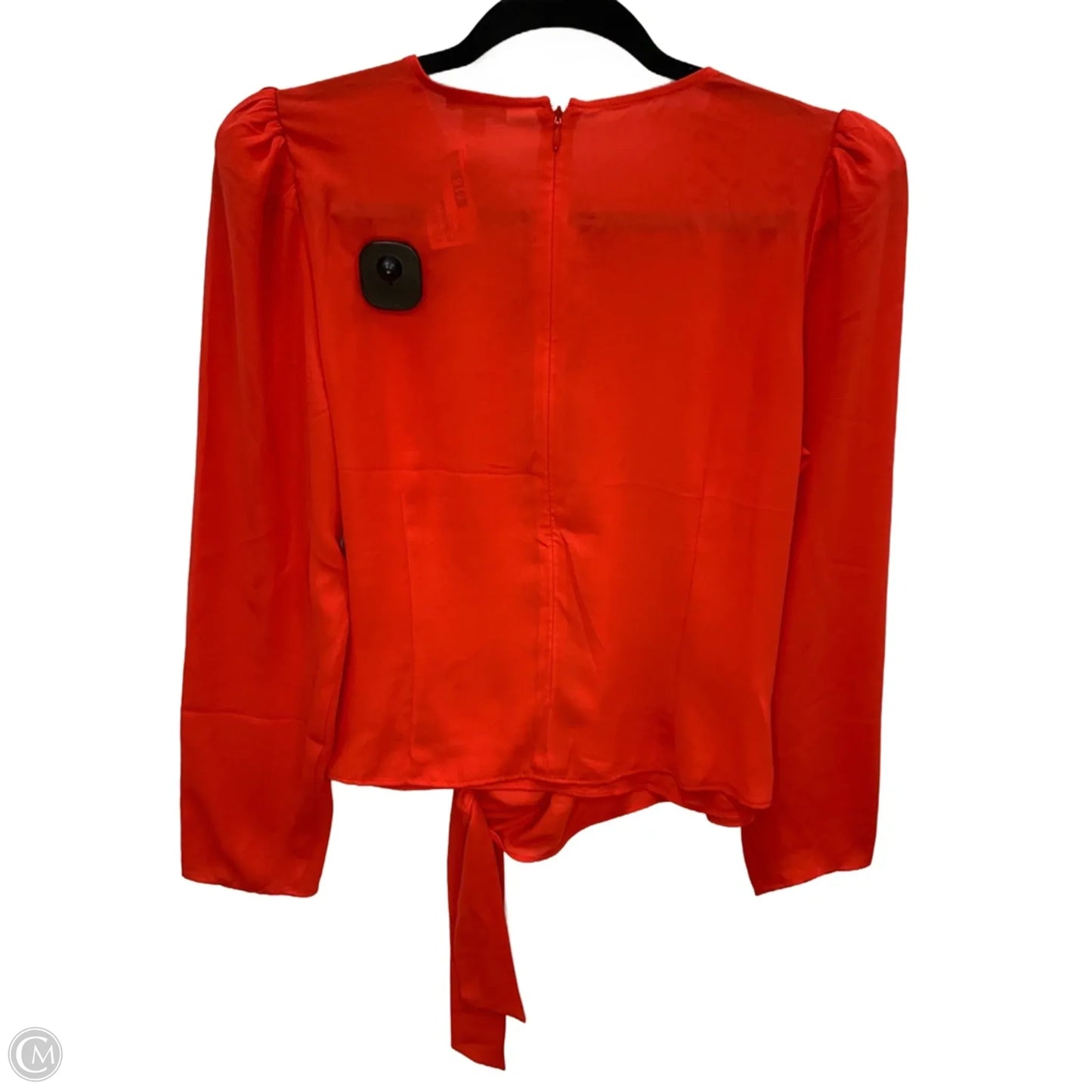 Blouse Long Sleeve By Ann Taylor In Red, Size: S