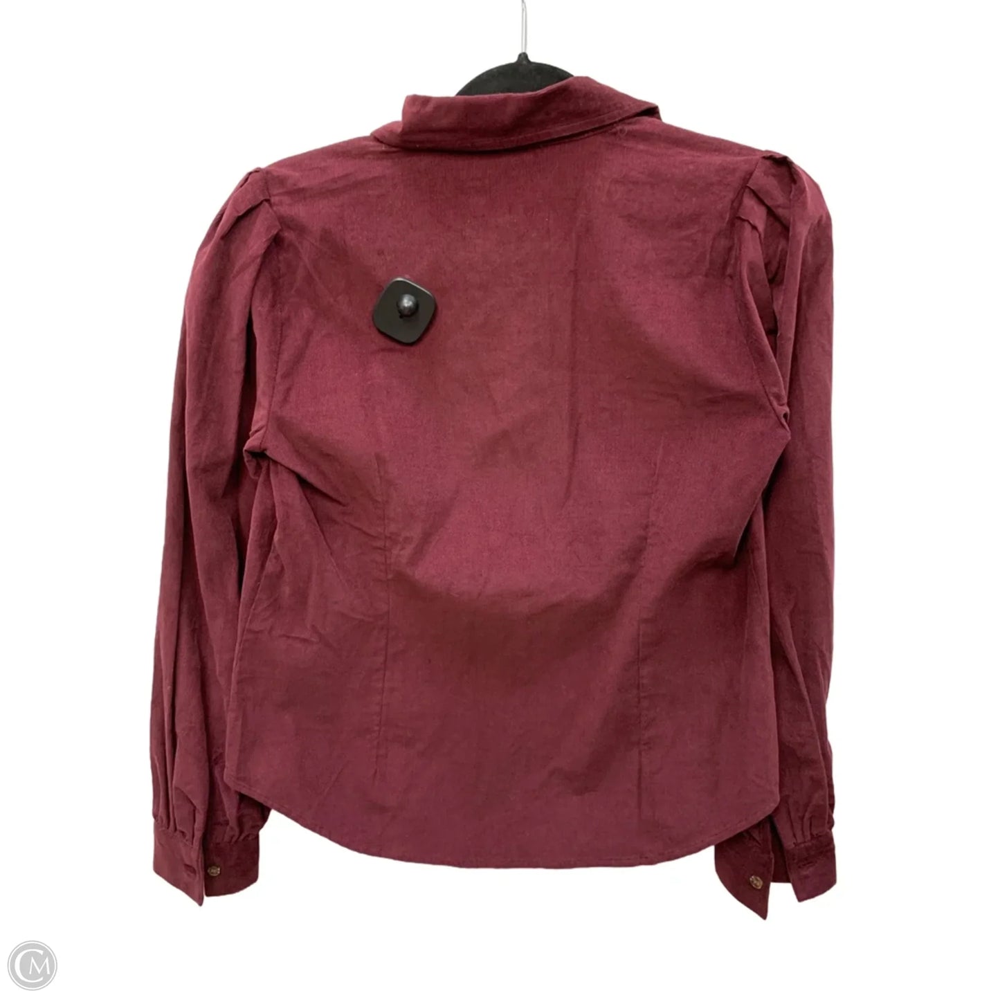 Top Long Sleeve By Ann Taylor In Maroon, Size: Xs