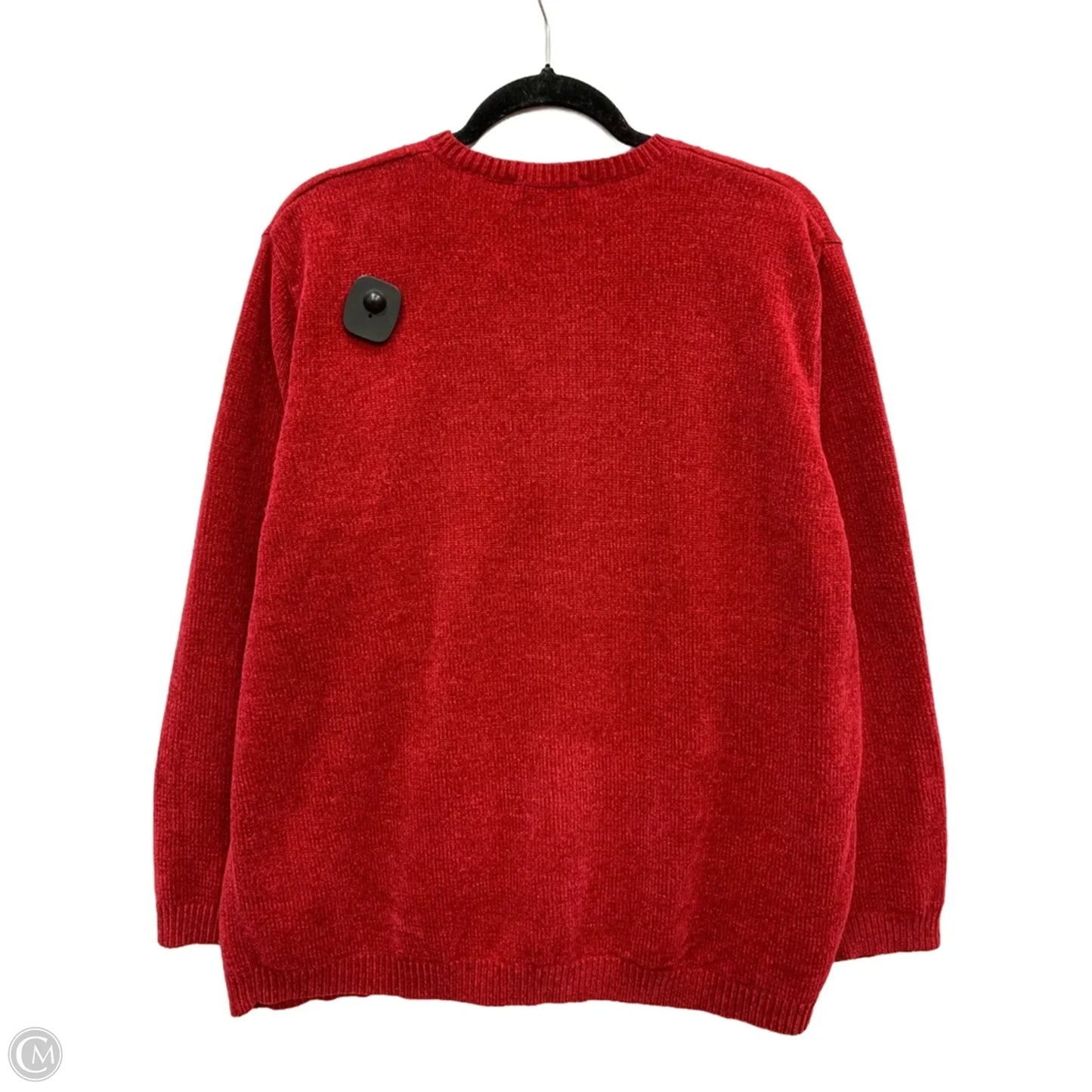 Sweater Cardigan By Karen Scott In Red, Size: 1x