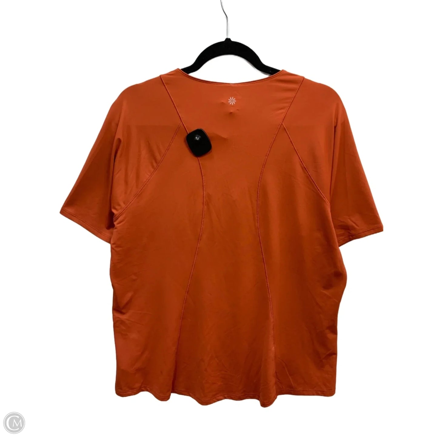 Athletic Top Short Sleeve By Athleta In Orange, Size: Xl
