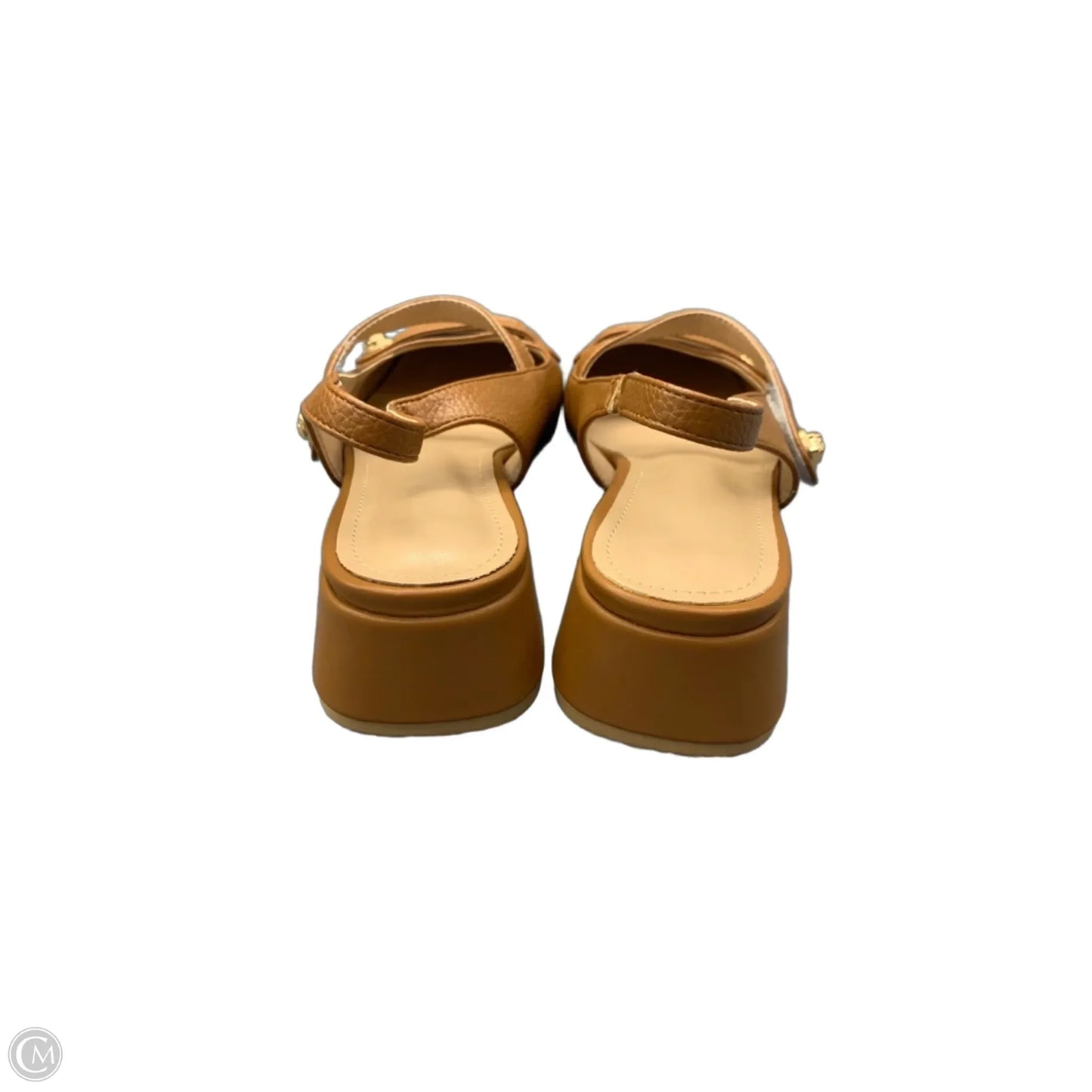 Shoes Heels Block By Clothes Mentor In Brown, Size: 7