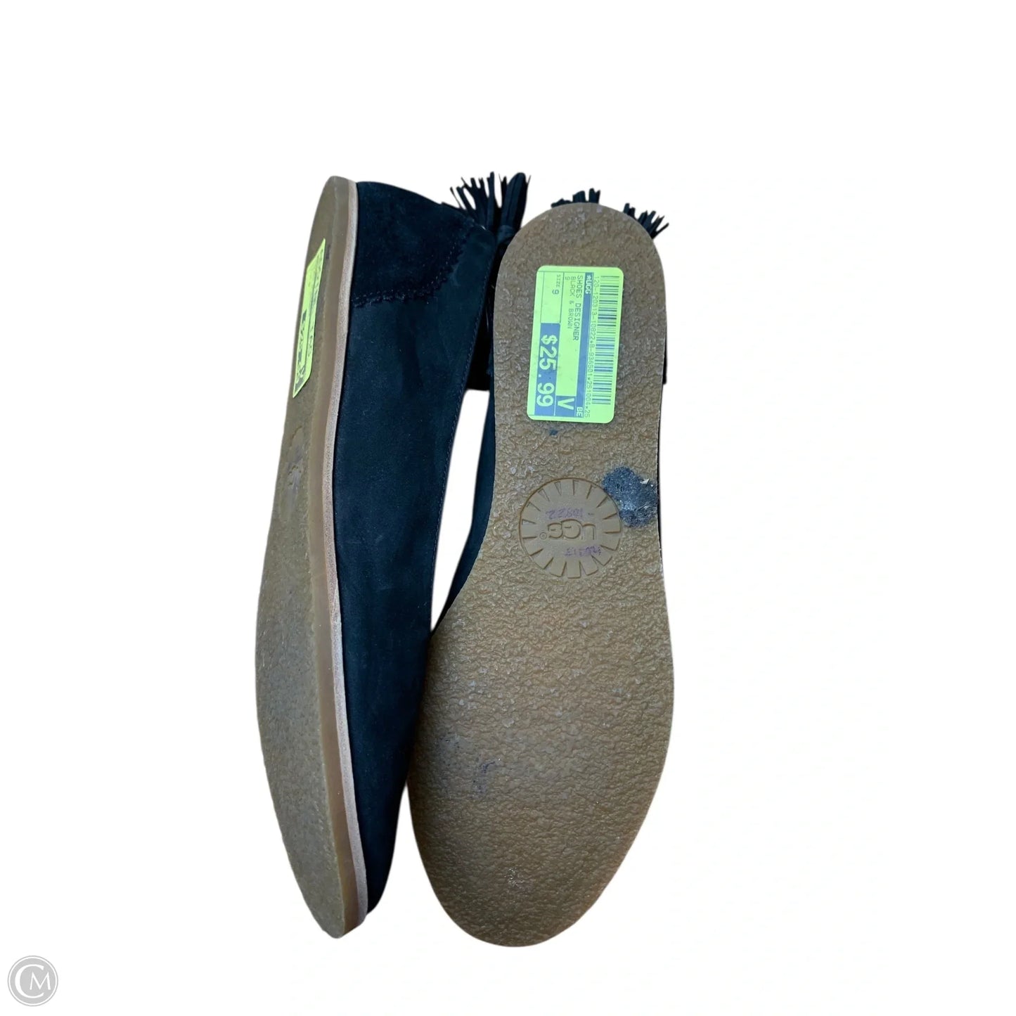 Shoes Designer By Ugg In Black & Brown, Size: 9