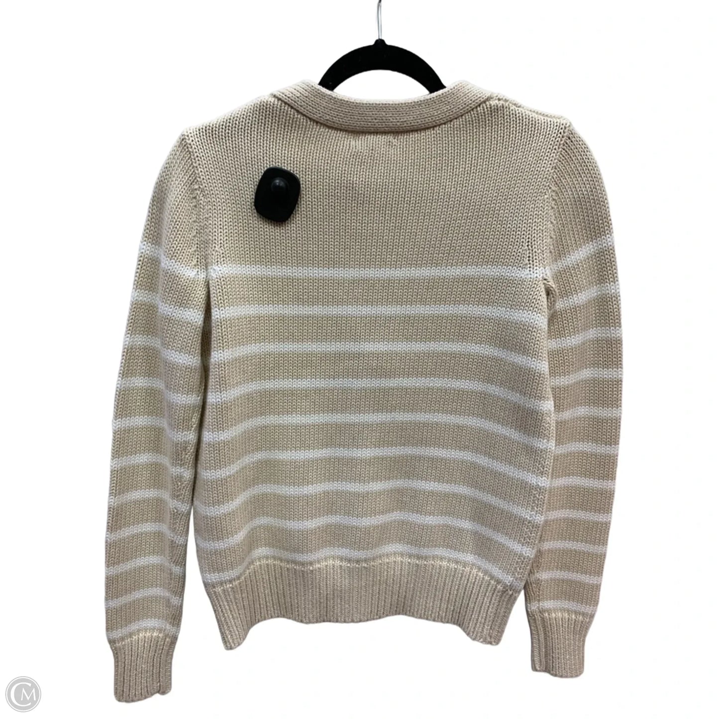 Cardigan By Vineyard Vines In Tan & White, Size: Xs