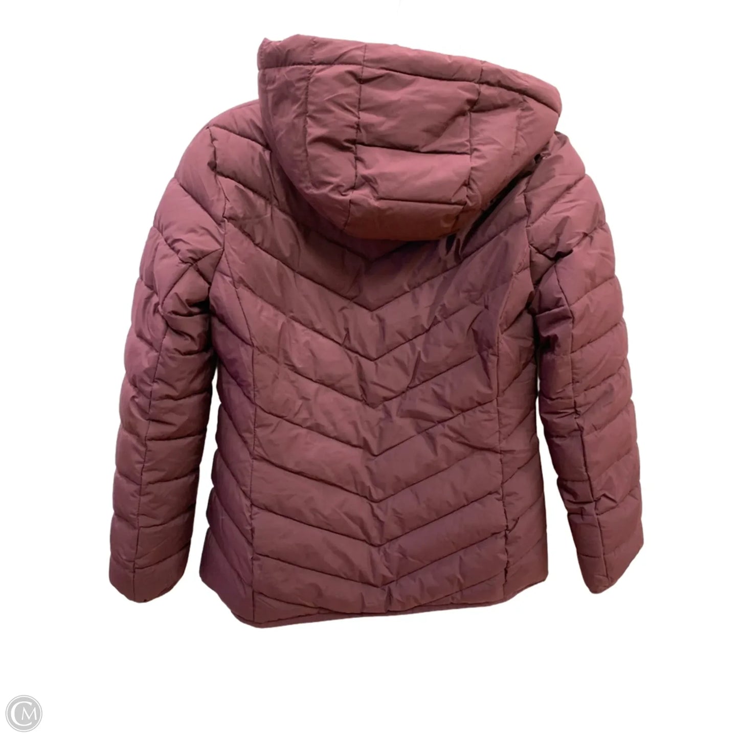 Coat Puffer & Quilted By Lauren By Ralph Lauren In Maroon, Size: S