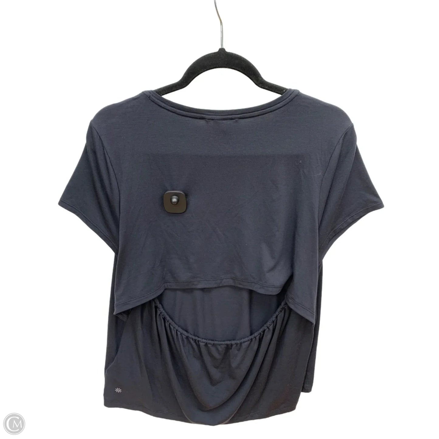 Athletic Top Short Sleeve By Athleta In Black, Size: Xl